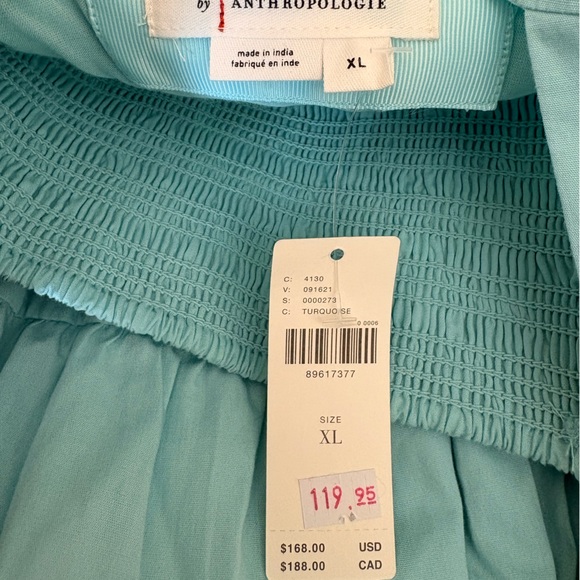 NEW! Anthropologie Turquoise Dress - Picture 7 of 8